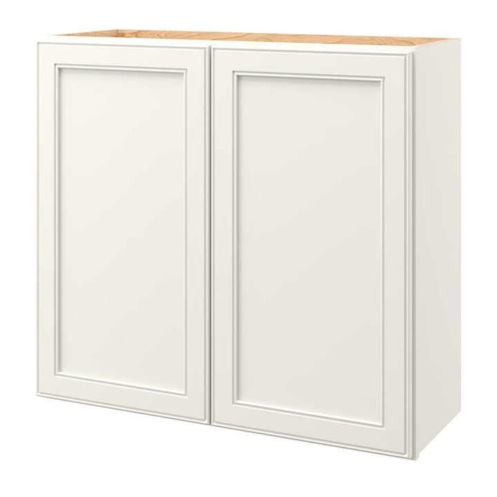 allen + roth McKeller 33-in W x 30.125-in H x 12-in D Linen Wall Fully Assembled Cabinet (Flat Panel Mitered Door Style)