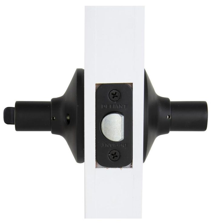 Freedom Matte Black Bed and Bath Door Lever (4-Pack)
