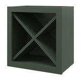 allen + roth Heathrow 18-in W x 18.125-in H x 12-in D Sage Open Cube Organizer Wall Fully Assembled Cabinet (Recessed Panel Style)
