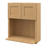 allen + roth Innsbrook 30-in W x 36.125-in H x 12-in D Rye Wall Fully Assembled Cabinet (Flat Panel Shaker Door Style)