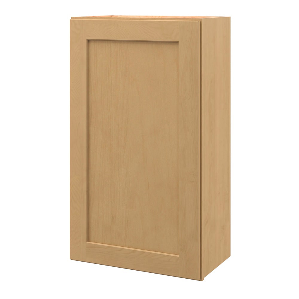 allen + roth Innsbrook 21-in W x 36.125-in H x 12-in D Rye Wall Fully Assembled Cabinet (Flat Panel Shaker Door Style)