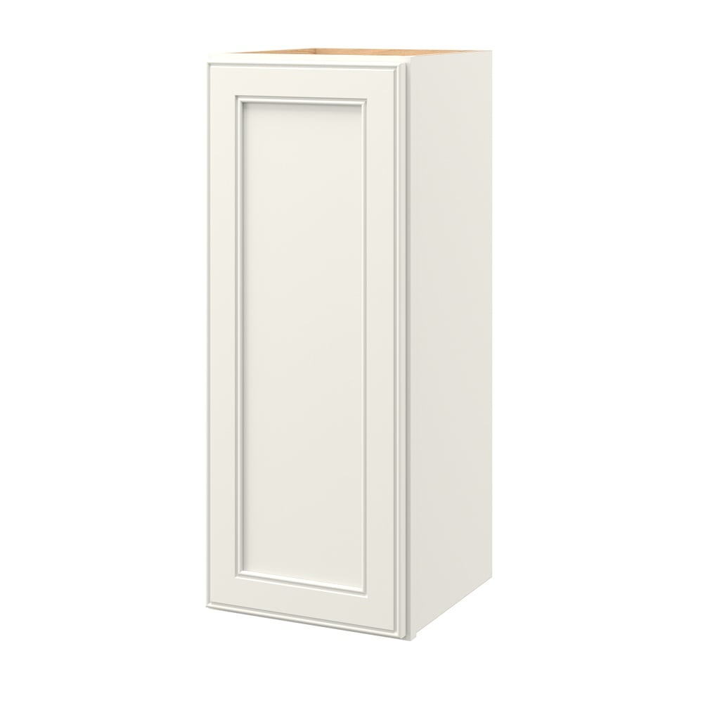 allen + roth McKeller 12-in W x 30.125-in H x 12-in D Linen Wall Fully Assembled Cabinet (Flat Panel Square Door Style)