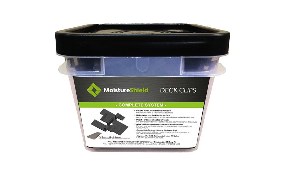 MoistureShield 1-in Steel Hidden Deck Fasteners Black (450-pack)