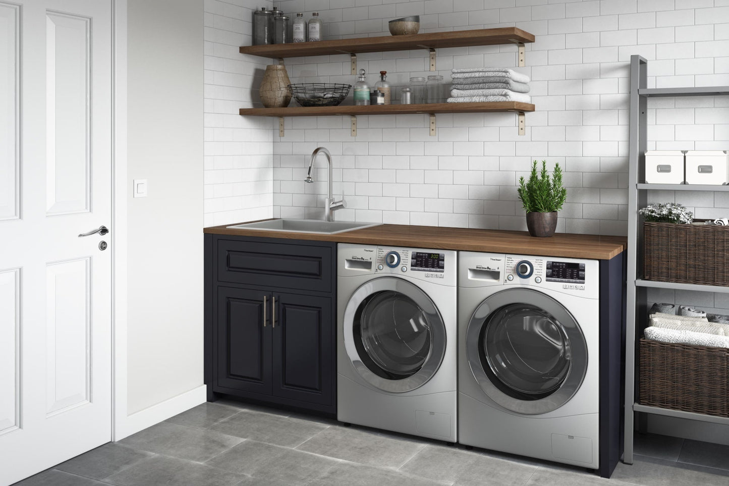 Ruvati Brushed Stainless Steel Drop-In Laundry Sink 25-inch x 22-inch