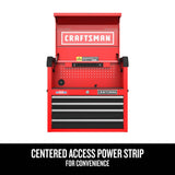 CRAFTSMAN 2000 Series 4-Drawer Steel Tool Chest, Red