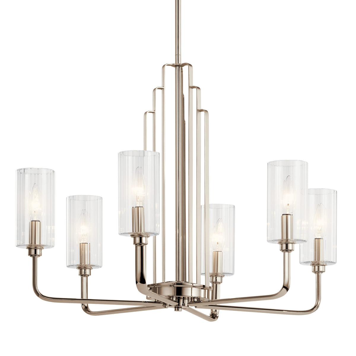 Kichler Kimrose 6-Light Polished Nickel Vintage Chandelier