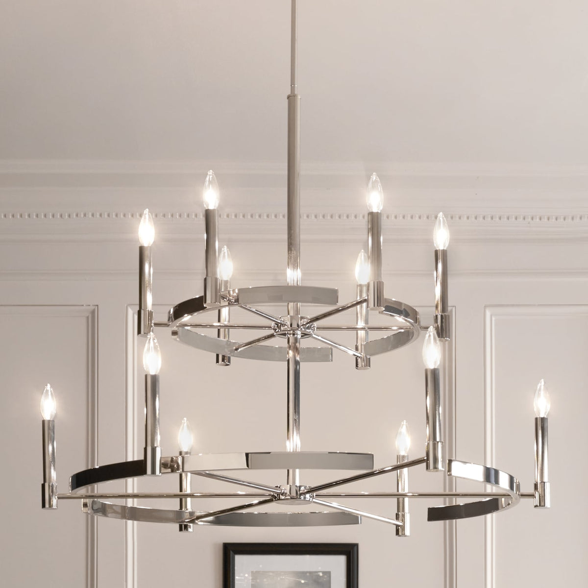 Kichler Tolani 12-Light Polished Nickel Modern/Contemporary Chandelier