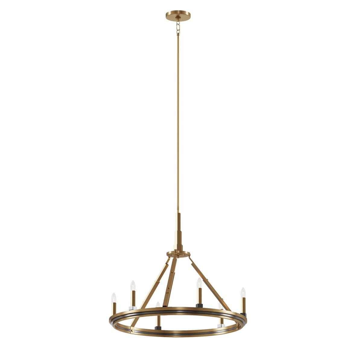 Kichler Emmala 6-Light Brushed Vintage Chandelier