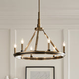 Kichler Emmala 6-Light Brushed Vintage Chandelier