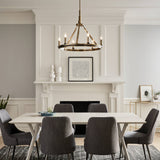 Kichler Emmala 6-Light Brushed Vintage Chandelier