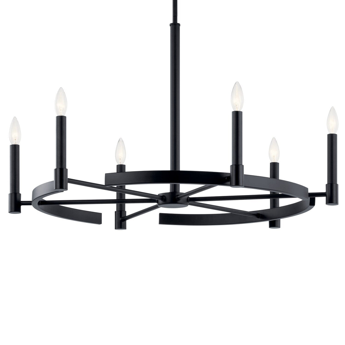 Kichler Tolani 6-Light Black Modern/Contemporary Chandelier