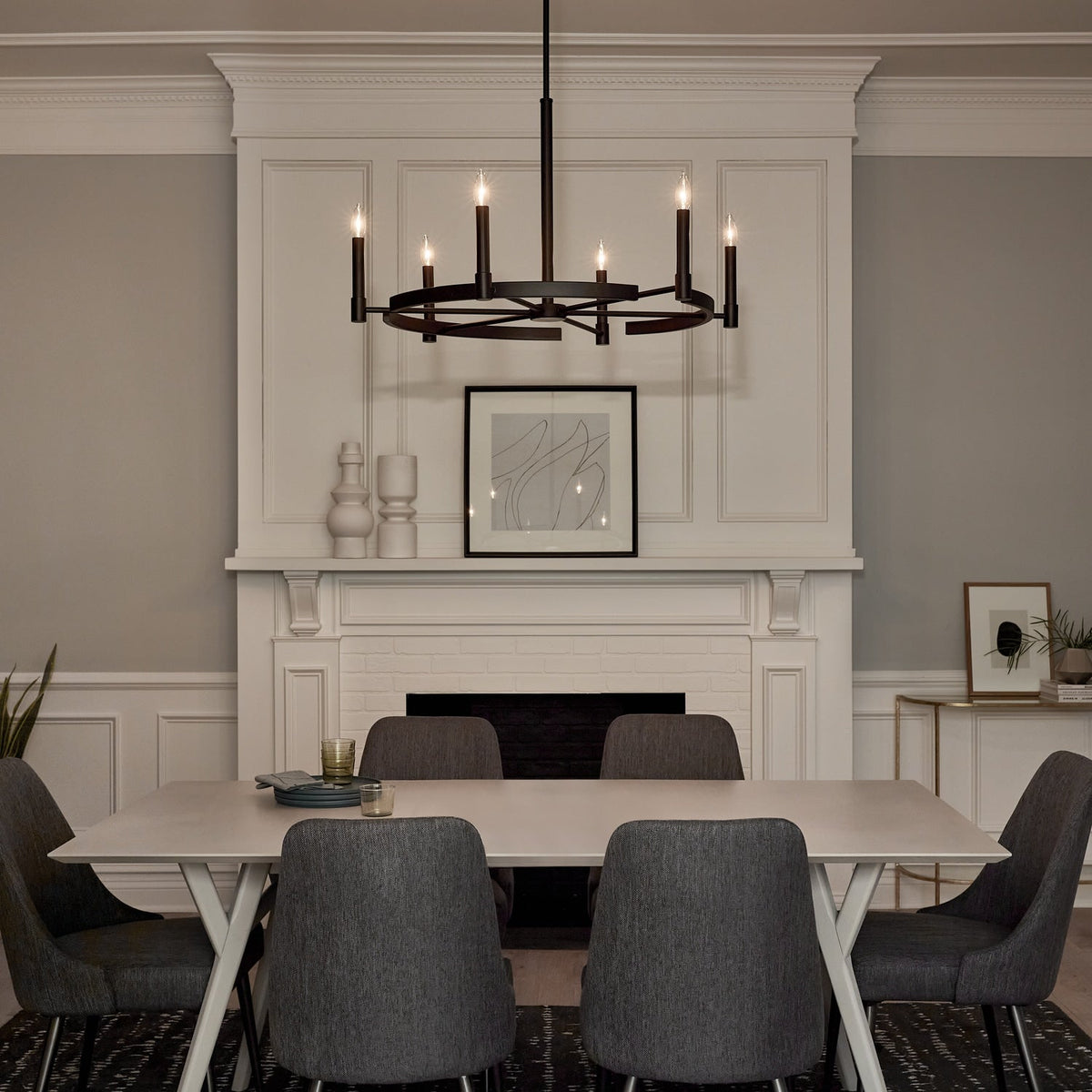 Kichler Tolani 6-Light Black Modern/Contemporary Chandelier
