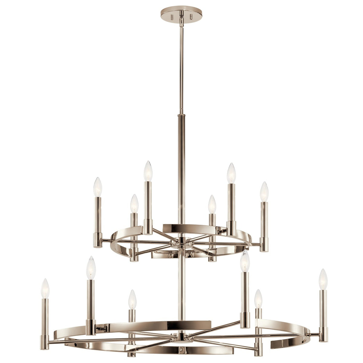 Kichler Tolani 12-Light Polished Nickel Modern/Contemporary Chandelier