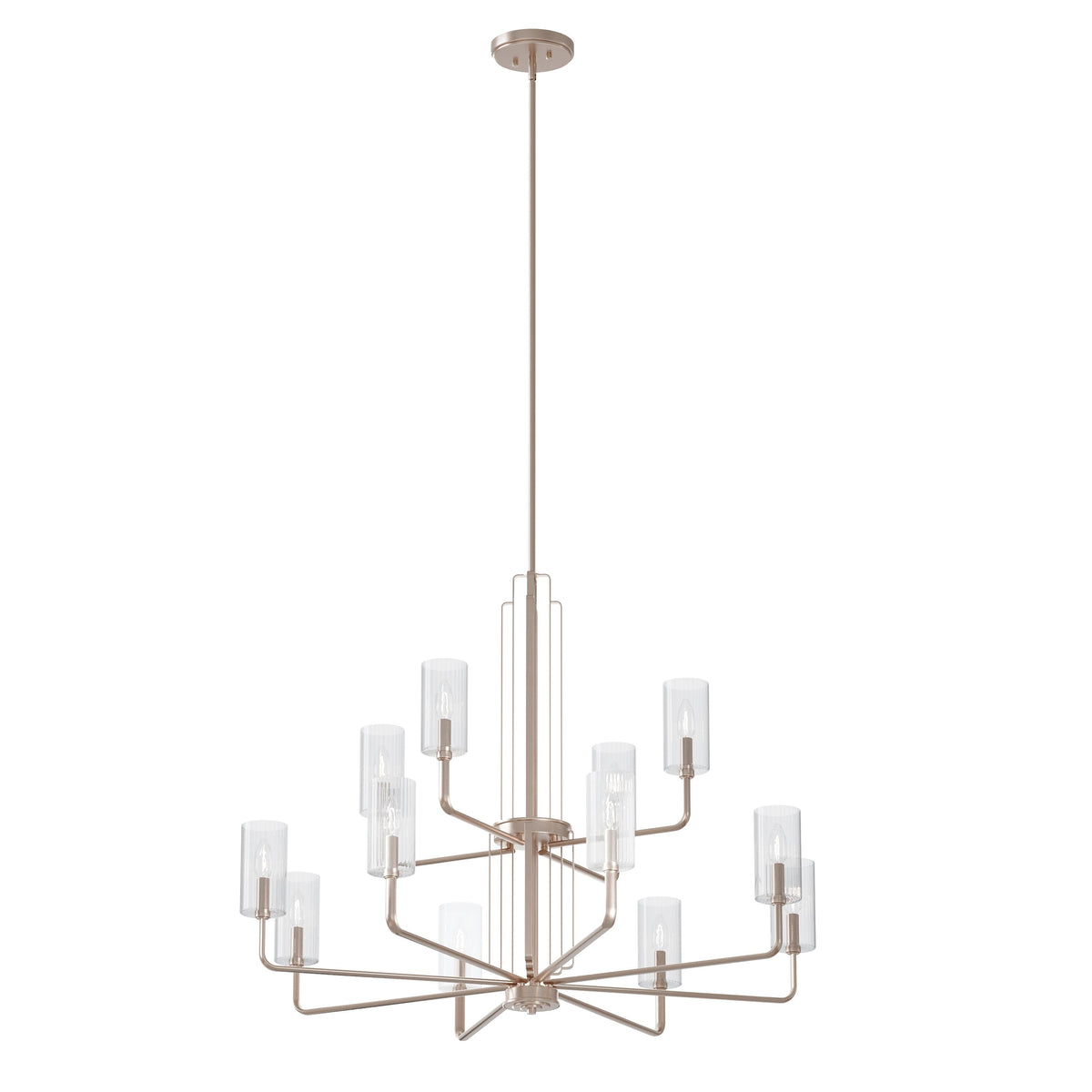 Kichler Kimrose 12-Light Polished Nickel Vintage Chandelier