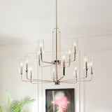 Kichler Kimrose 12-Light Polished Nickel Vintage Chandelier