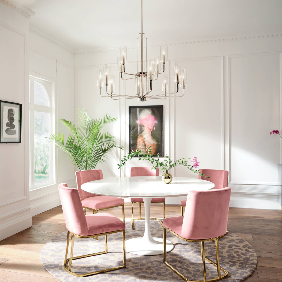 Kichler Kimrose 12-Light Polished Nickel Vintage Chandelier