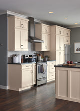 Diamond NOW Caspian 21-in W x 35-in H x 23.75-in D TrueColor Toasted Antique Door and Drawer Base Stock Cabinet