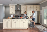Diamond NOW Caspian 21-in W x 35-in H x 23.75-in D TrueColor Toasted Antique Door and Drawer Base Stock Cabinet