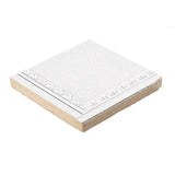 Armstrong Ceilings Scalloped White Mineral Fiber Drop Ceiling Tile Sample
