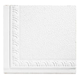 Armstrong Ceilings Scalloped White Mineral Fiber Drop Ceiling Tile Sample