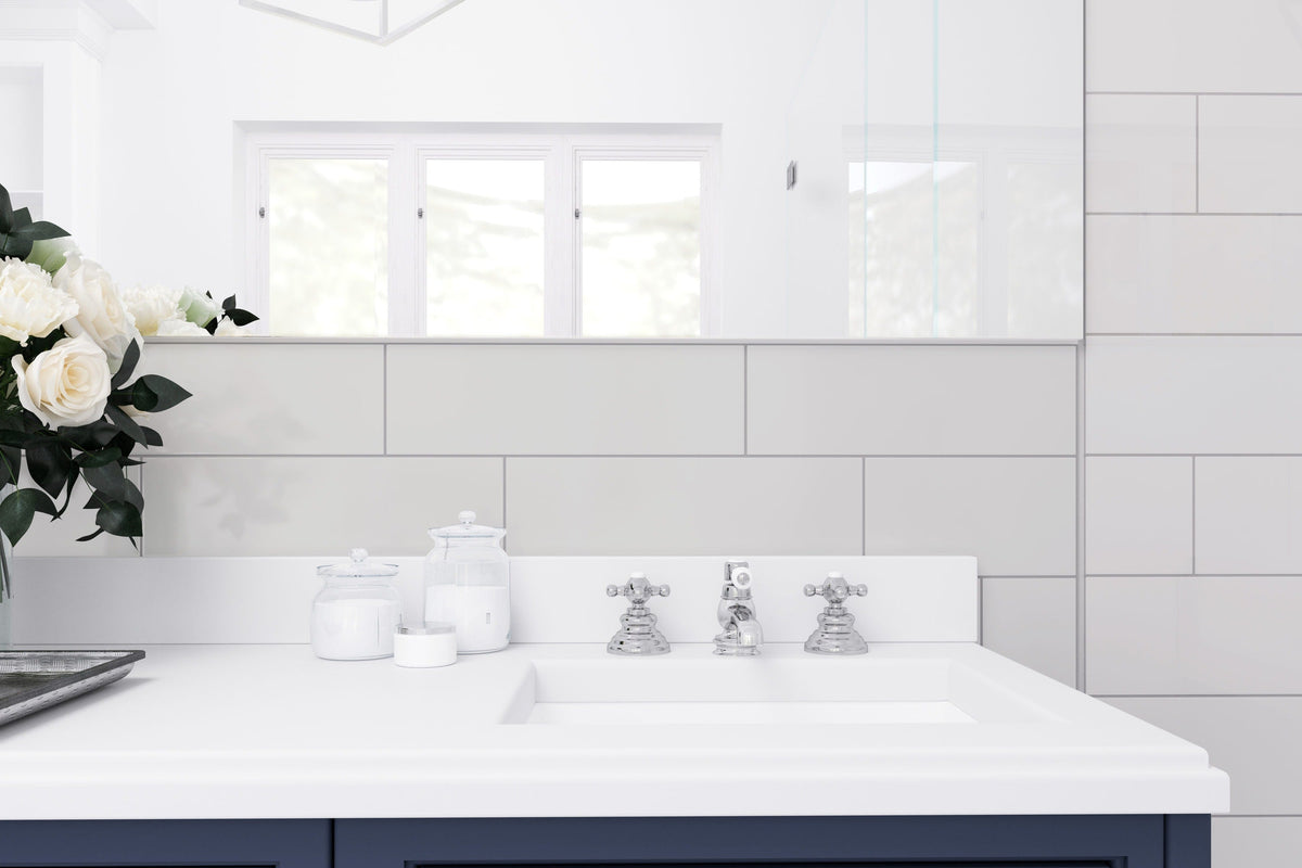 Satori Hudson Mist 4-in x 12-in Glossy Ceramic Subway Wall Tile (0.32-sq ft Per Piece)