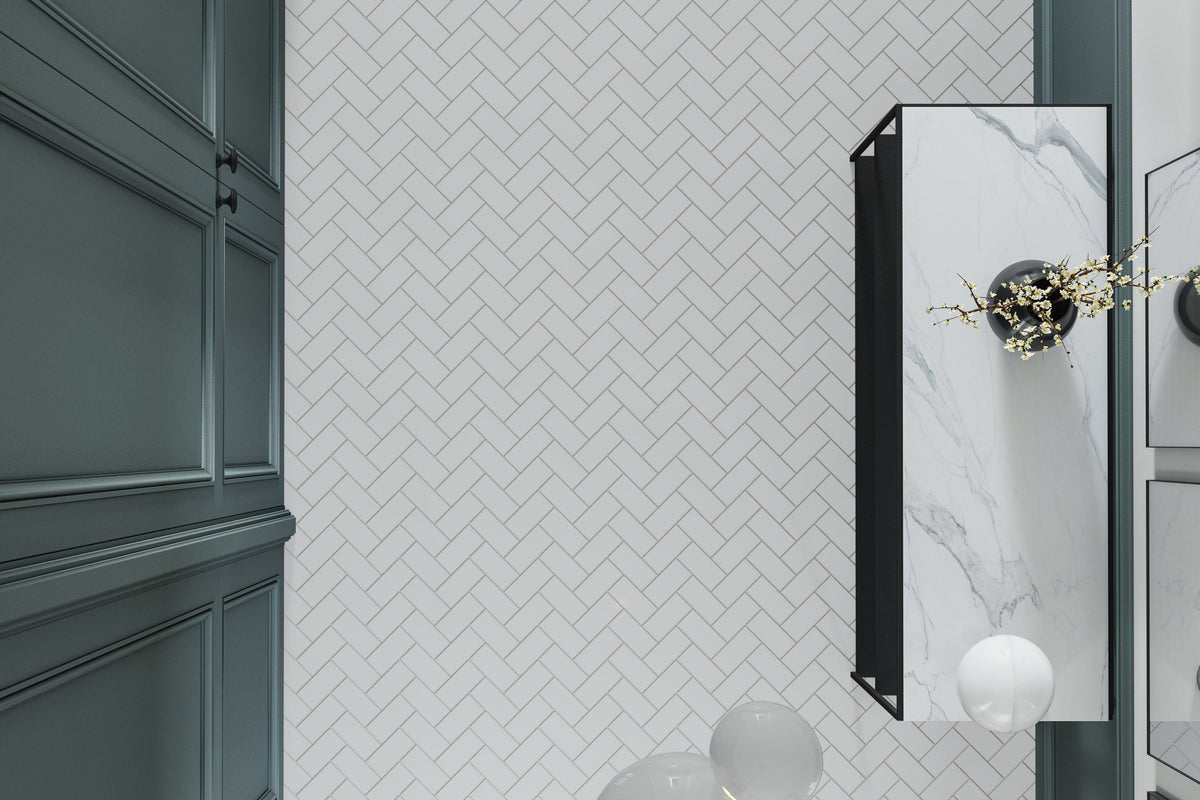 Satori Hudson 11-in x 11-in Glossy Porcelain Subway Mosaic Wall Tile (0.79-sq. ft/ Piece)
