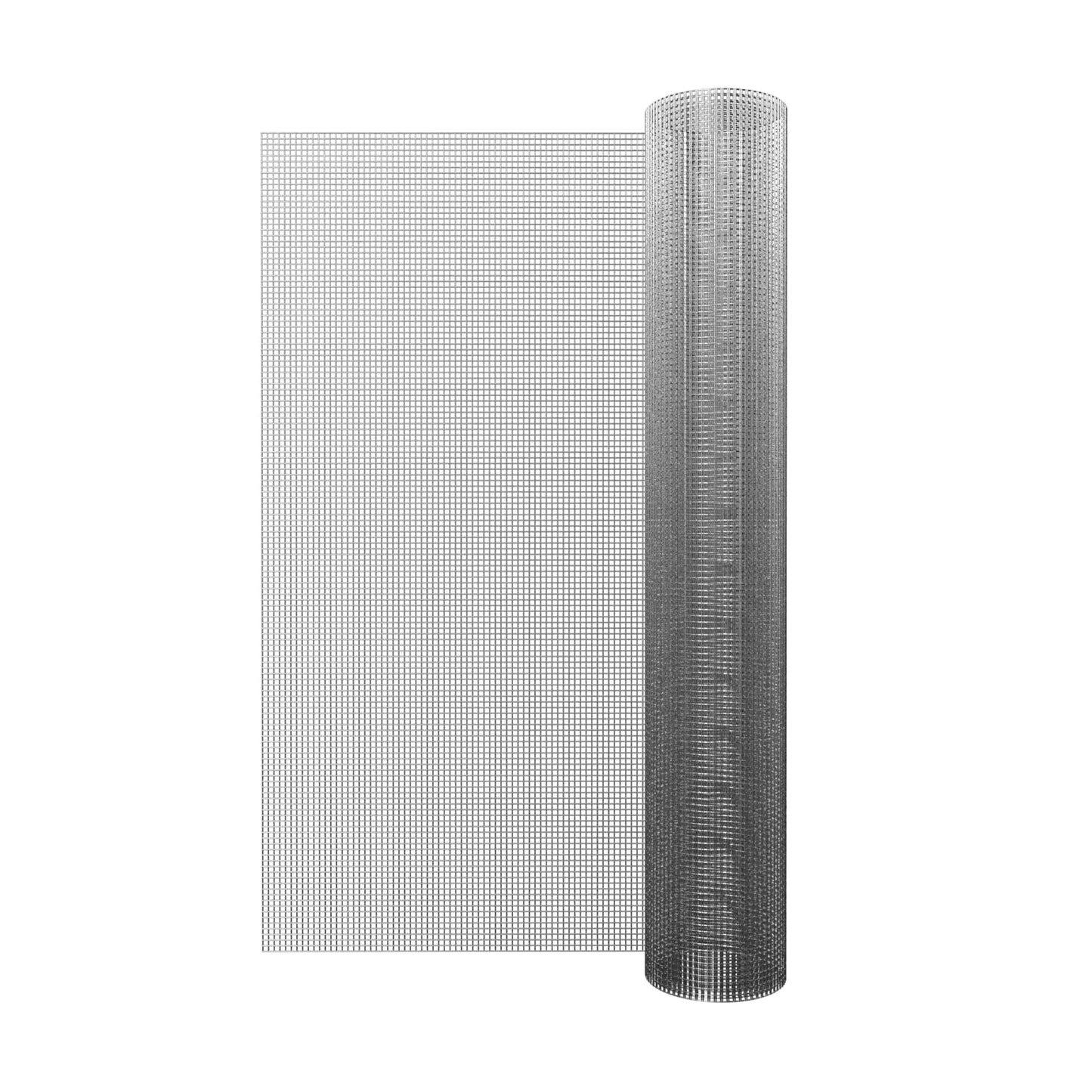 Far North International 10-ft x 3-ft 23-Gauge Silver Galvanized Steel Hardware Cloth Rolled Fencing with Mesh Size 1/4-in x 1/4-in