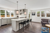 Portfolio Bronze Transitional Cylinder Pendant Light