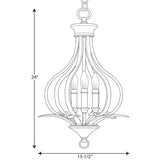 Progress Lighting Trinity 3-Light Antique Bronze Transitional Chandelier