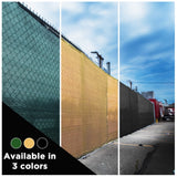 BOEN 6-ft H x 15-ft W Beige Polyethelene Chain Link Fence Screen