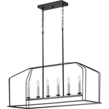Progress Lighting Frisco 6-Light Nickel Transitional Chandelier