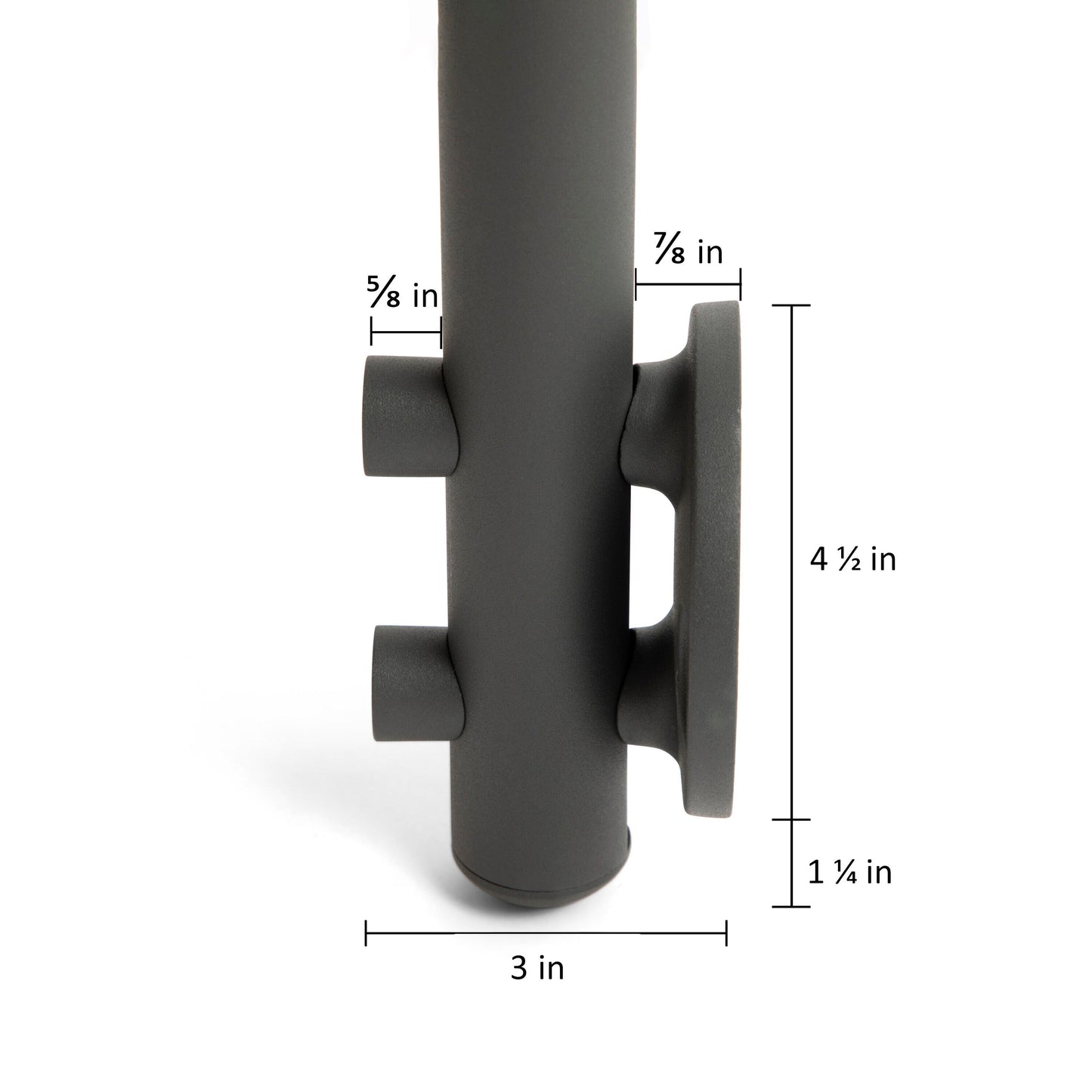 DOLLE 4-1/4-in x 36-in Prova Anthracite Aluminum Round Deck Baluster