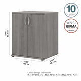Bush Business Furniture Universal Storage 28.3464-in W x 33.9763-in H Wood Composite Platinum Gray Freestanding Utility Storage Cabinet