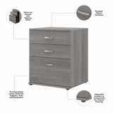 Bush Business Furniture Universal Storage 28.3464-in W x 33.9763-in H Wood Composite Platinum Gray Freestanding Utility Storage Cabinet