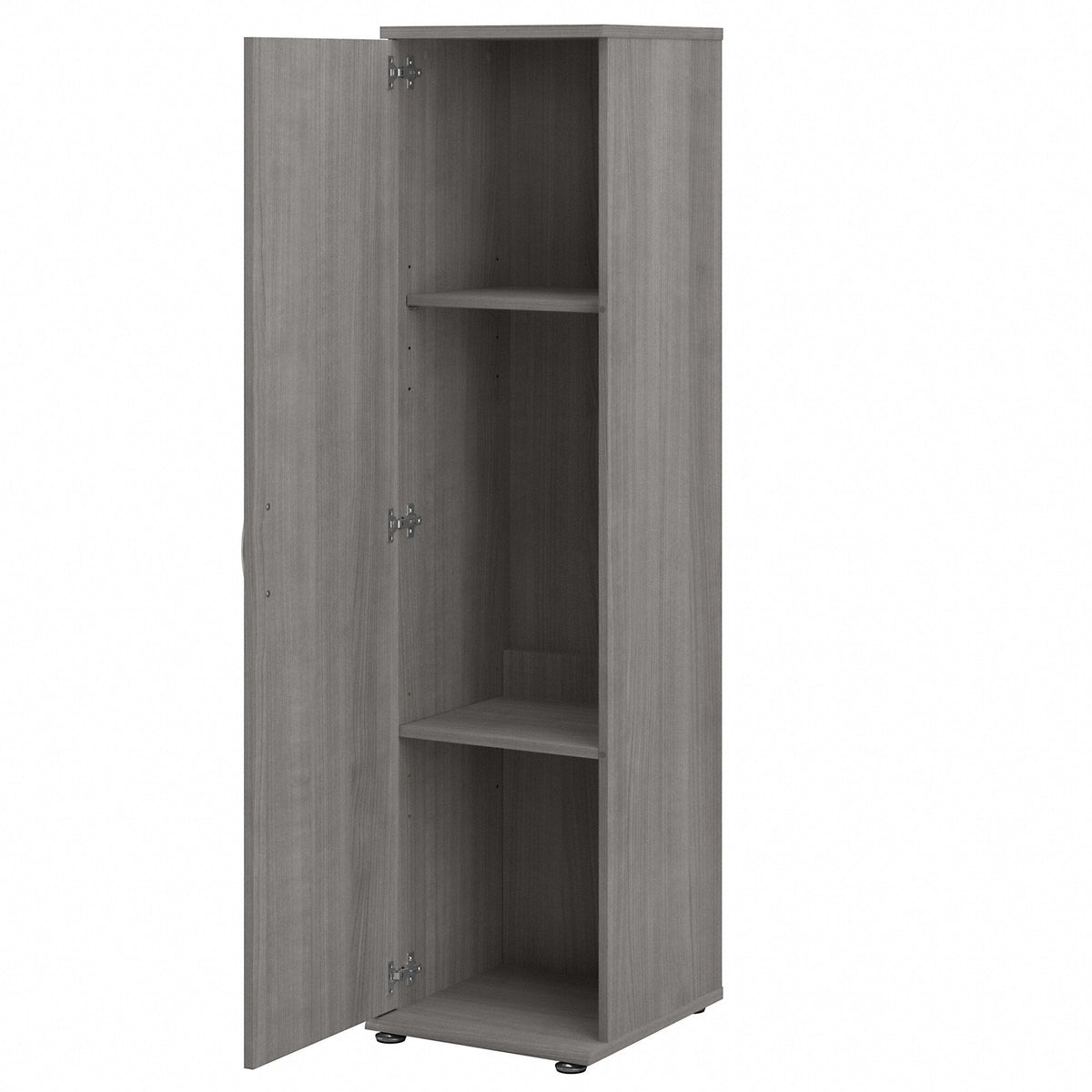 Bush Business Furniture Universal Storage 15.6692-in W x 61.811-in H Wood Composite Platinum Gray Freestanding Utility Storage Cabinet