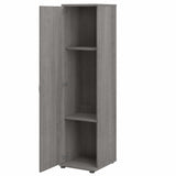 Bush Business Furniture Universal Storage 15.6692-in W x 61.811-in H Wood Composite Platinum Gray Freestanding Utility Storage Cabinet