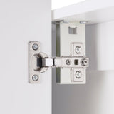 Style Selections 36.25-in x 29.75-in Surface Mount White Mirrored Medicine Cabinet