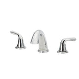 Project Source Dover Chrome 2‑Handle Widespread WaterSense Bathroom Sink Faucet with Drain
