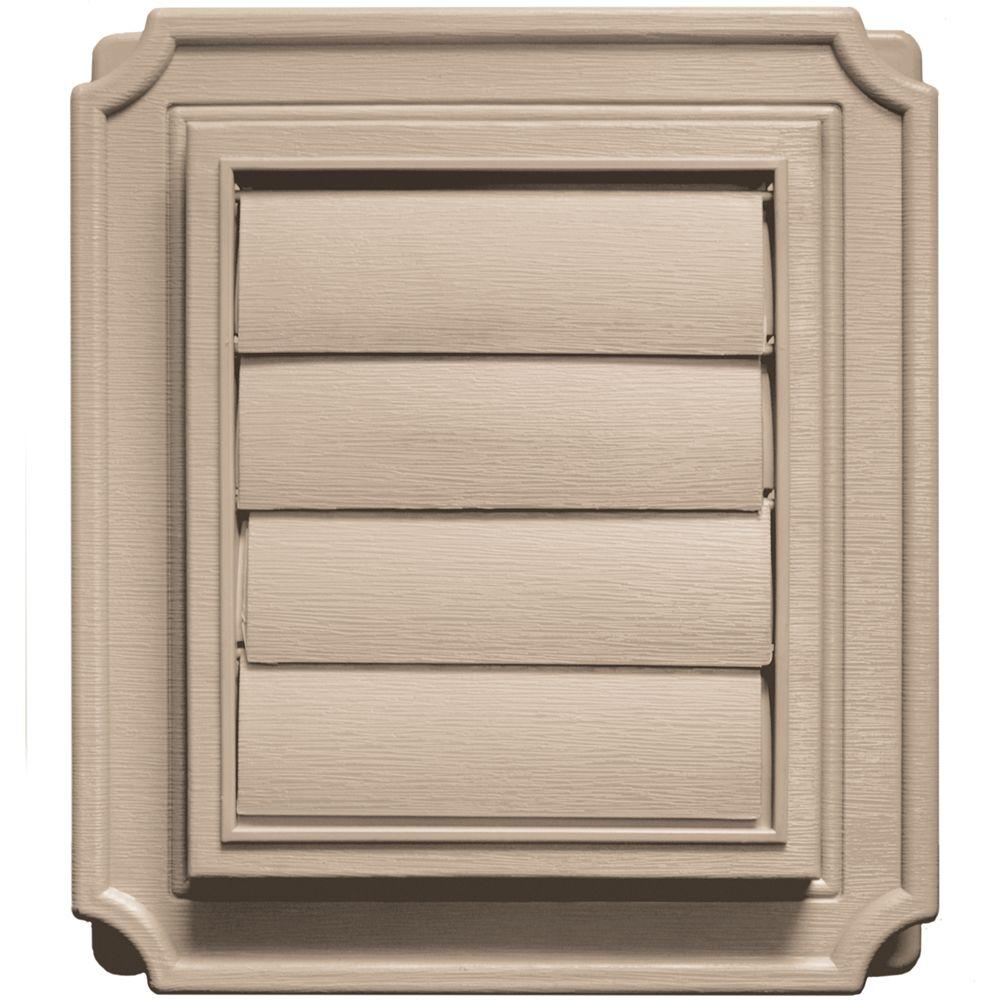 7.875 in. x 7.875 in #023 Wicker Scalloped Exhaust Siding Vent - Super Arbor
