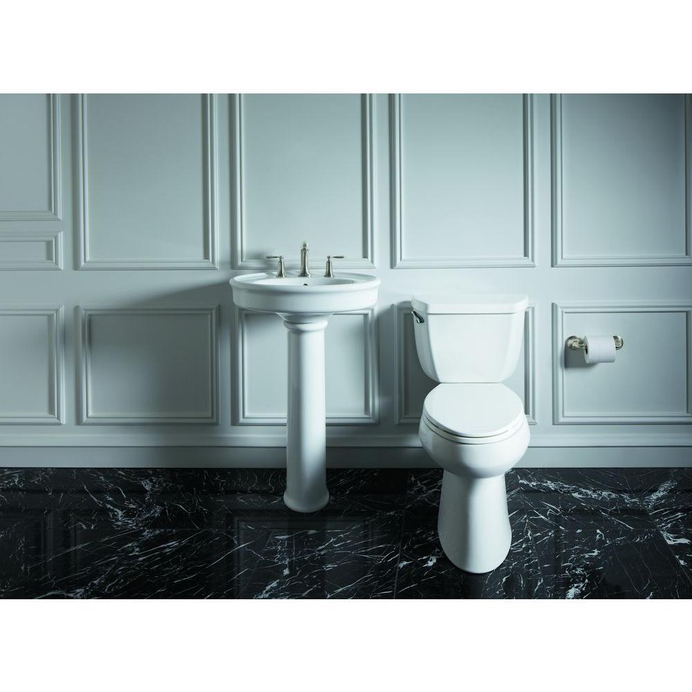 Highline 2-Piece Complete Solution 1.28 GPF Single Flush Elongated Toilet in White with Seat Included (3-Pack) - Super Arbor