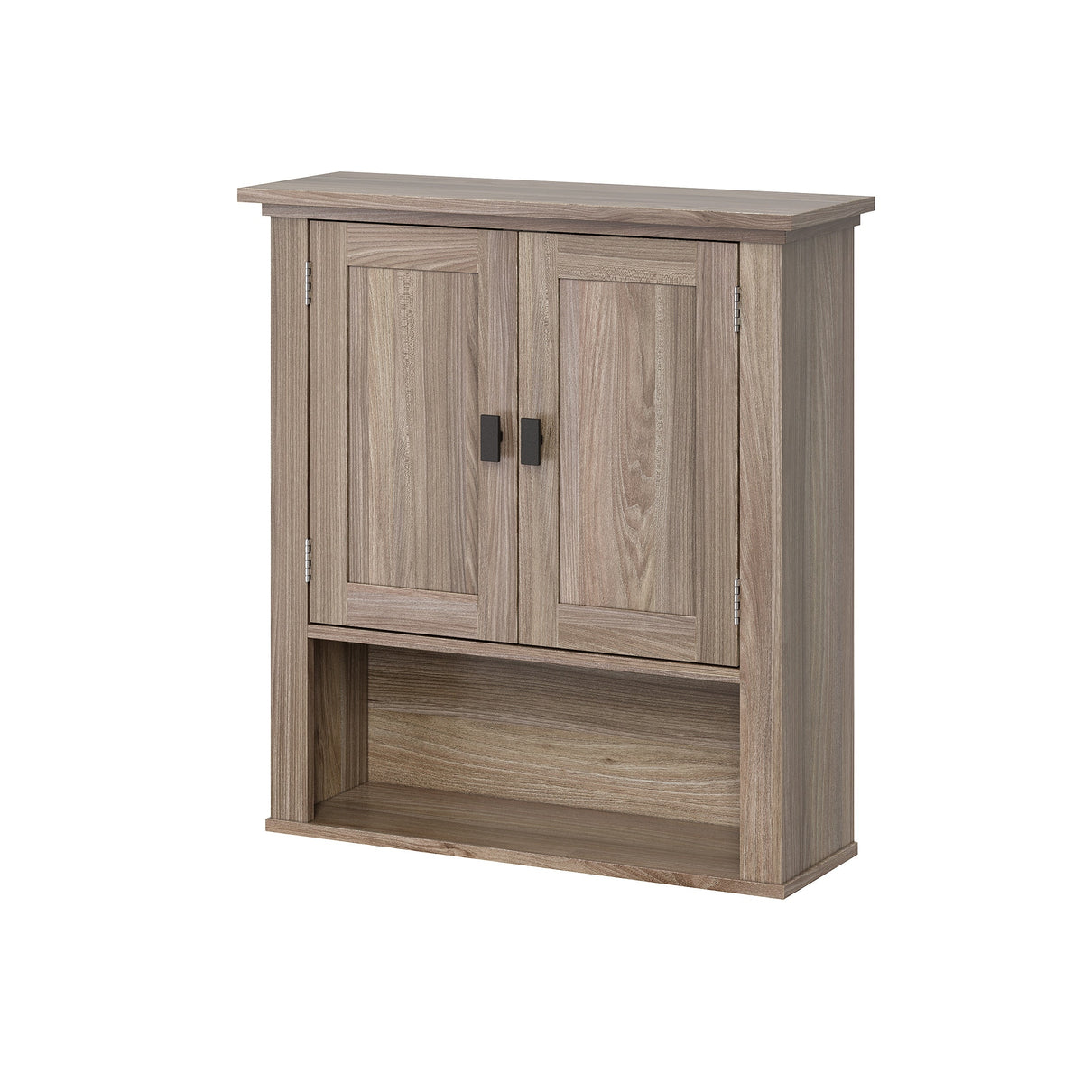 RiverRidge Hayward 22.81-in x 24.5-in x 7.88-in Light Veneer Woodgrain Bathroom Wall Cabinet