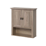 RiverRidge Hayward 22.81-in x 24.5-in x 7.88-in Light Veneer Woodgrain Bathroom Wall Cabinet