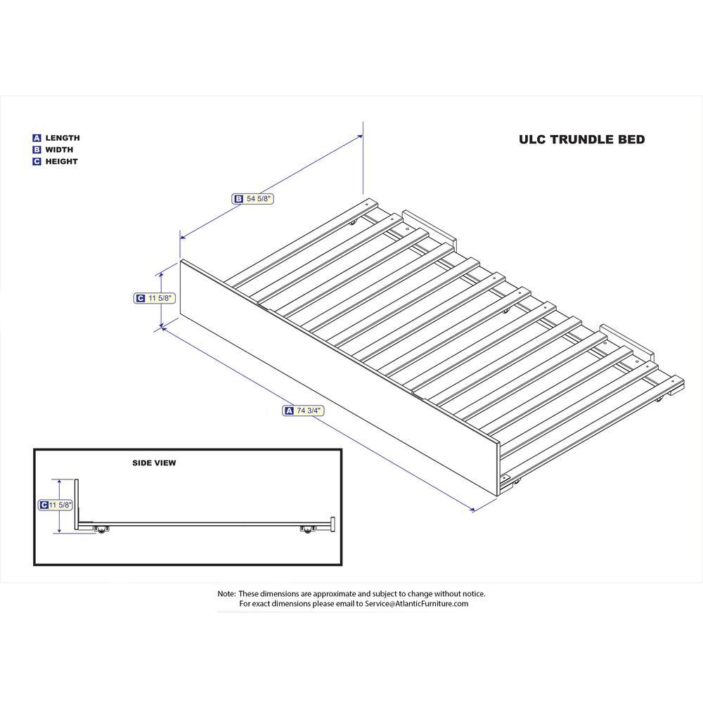 Urban White Trundle Full Bed - Super Arbor