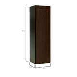 Hampton Bay Shaker 12 in. W x 12 in. D x 42 in. H Assembled Wall Kitchen Cabinet in Java