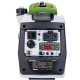 PowerSmith 2200-Watt Portable Gas-Powered Digital Inverter Generator with 5 Outputs, LED Display, Pull Handle and Wheels