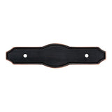 Pryce 3 in. (76mm) Center-to-Center Venetian Bronze with Copper Highlights Drawer Pull Backplate - Super Arbor