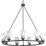 Progress Lighting Debut 9-Light Gray Farmhouse Chandelier