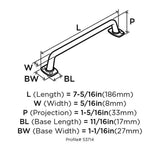 Amerock Rochdale (76mm) Center to Center Arch Handle Drawer Pull