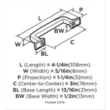 Amerock Westerly (76mm) Center to Center Arch Handle Drawer Pull
