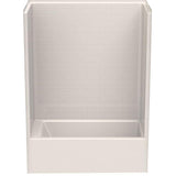 Everyday Subway Tile 60 in. x 32 in. x 80 in. 1-Piece Bath and Shower Kit with Left Drain in White - Super Arbor